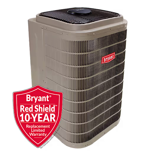 evolution variable speed air conditioner with bryant red shield 10-year replacement limited warranty